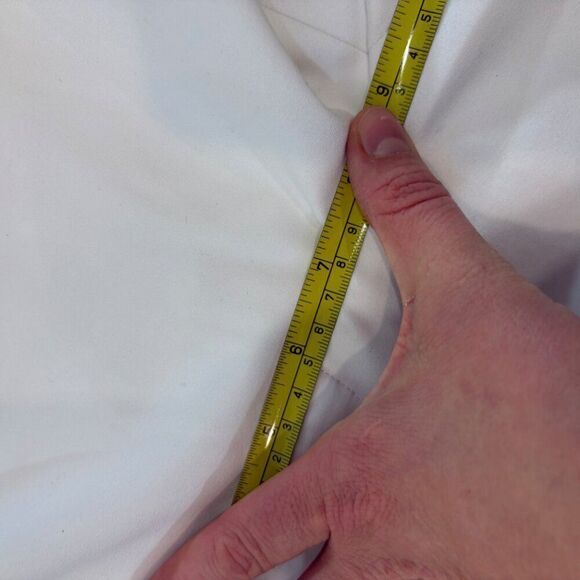 STEFANEL White Stretchy Trousers Pants sz 8 - Picture 7 of 8